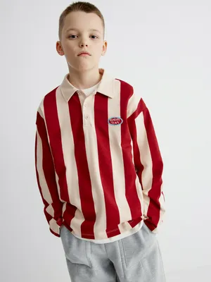 Поло SELA в полоску, арт. 36623