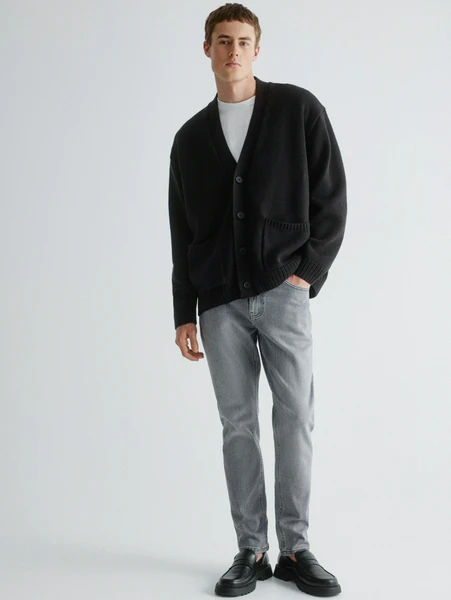 Джинсы Sela Slim Fit со средней посадкой, серый, арт. 36631