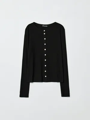 Кардиган Sela в рубчик на пуговицах, арт. 36640