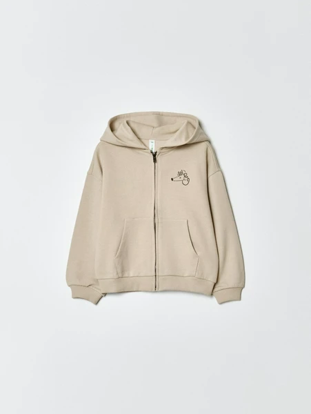 Детская толстовка SELA с капюшоном, бежевый, арт. 36647