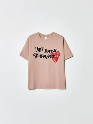 Футболка SELA оверсайз с принтом, арт. 36656