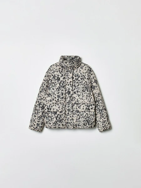 Стеганая куртка Sela с леопардовым принтом, разноцветный, арт. 36678