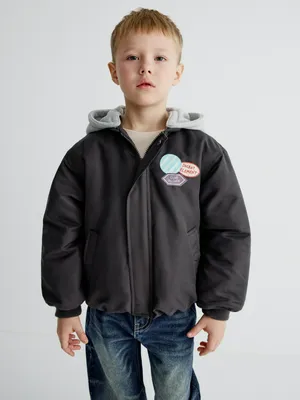 Куртка Sela демисезонная с трикотажным капюшоном, арт. 36702