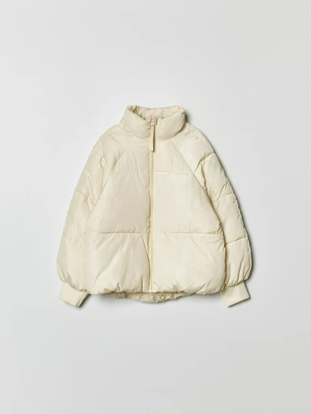 Куртка SELA для девочек дутая стеганая, бежевый, арт. 36705