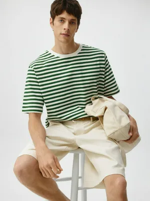 Футболка оверсайз в полоску, арт. 3674