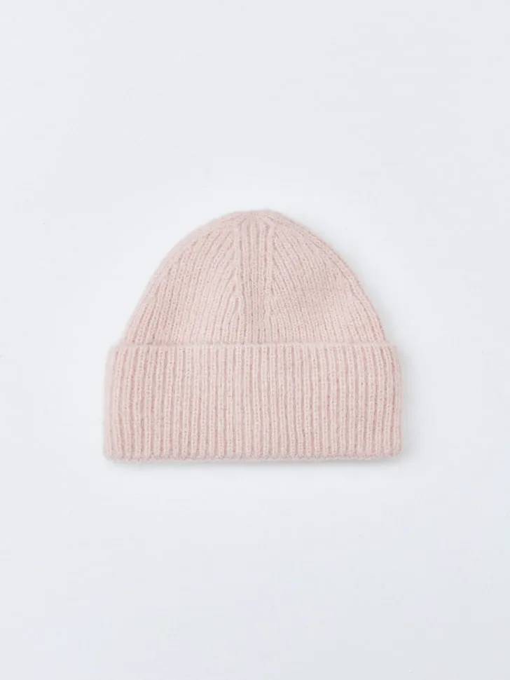 Детская базовая шапка-бини, розовый, арт. 3687