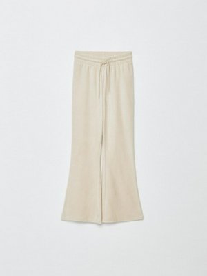 Велюровые брюки клеш для девочек, арт. 3699