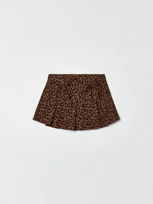 Леопардовые юбка-шорты Sela с бантиками, арт. 36997