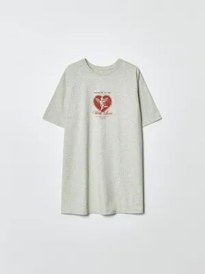 Платье-футболка оверсайз SELA с принтом, арт. 37001