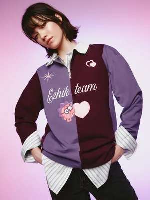 Свитшот-поло SELA Young x Смешарики, арт. 37016