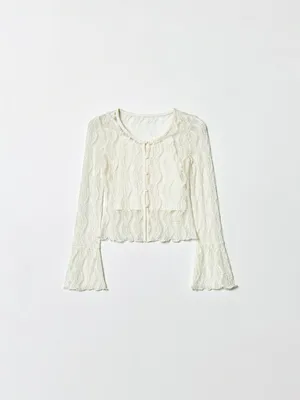 Кружевная блузка для девочек, арт. 37028