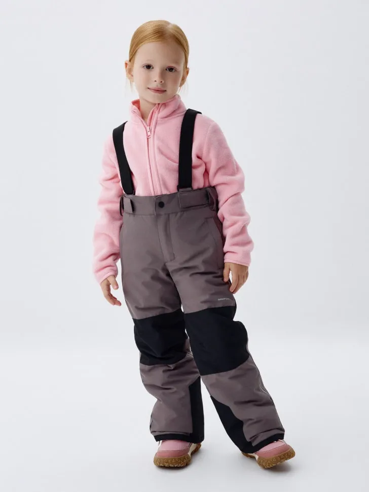 Зимние брюки для девочек, серый, арт. 3710