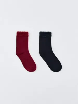 Набор из 2 пар носков для девочек, разноцветный, арт. 3717