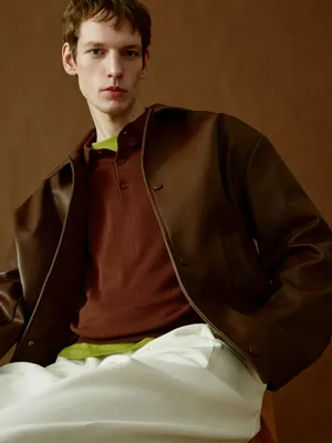 Куртка SELA Regular fit из экокожи, арт. 37258