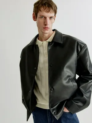 Куртка SELA Regular fit из экокожи, арт. 37259