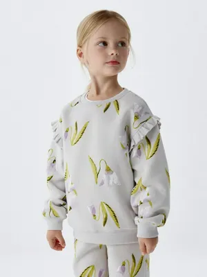 Свитшот с оборками для девочек, арт. 3730