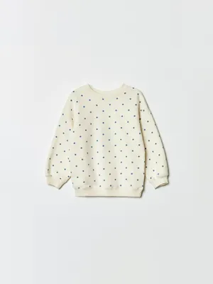 Утепленный свитшот SELA в горошек, арт. 37421