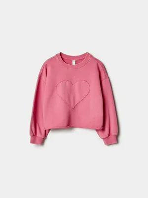 Свитшот SELA с аппликацией для девочек, арт. 37422