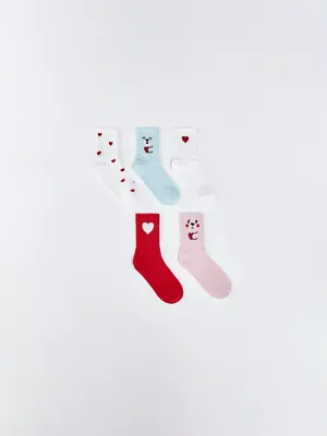Набор из 5 пар носков SELA для девочек, арт. 37436