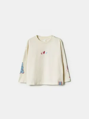 Лонгслив SELA с принтом для девочек, арт. 37438