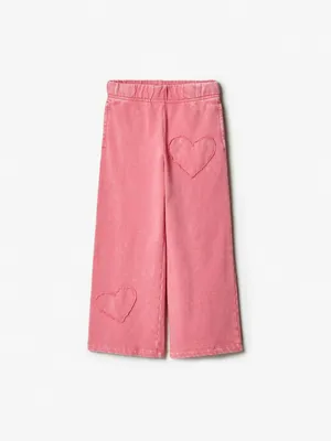 Трикотажные брюки SELA для девочек с аппликацией, арт. 37464