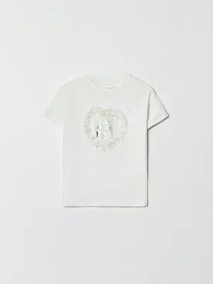 Футболка SELA с принтом и оборками для девочек, арт. 37482