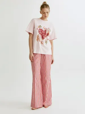 Женские домашние брюки SELA в полоску, арт. 37484