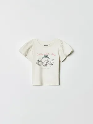 Футболка SELA с рукавами-фонариками для малышей, арт. 37497