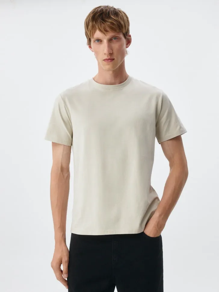 Футболка SLIM FIT базовая, бежевый, арт. 3758