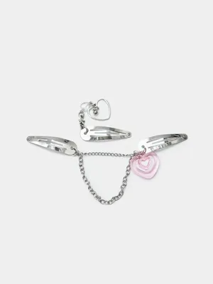 Набор заколок клик-клак SELA с подвесками (3 шт.), арт. 37595