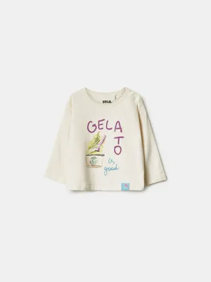 Лонгслив SELA для малышей с принтом, арт. 37620