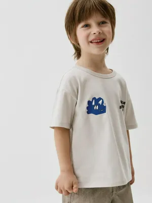 Набор из 2 футболок с принтом для мальчиков, арт. 3774