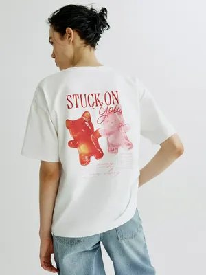 Футболка оверсайз SELA с принтом, арт. 37769