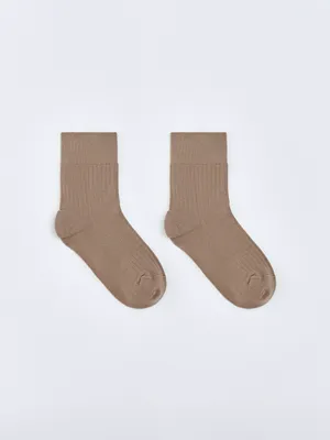 Высокие носки SELA в рубчик, арт. 37801