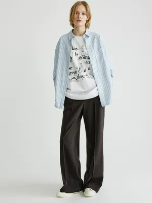 Брюки SELA из теплой костюмной ткани, арт. 37857