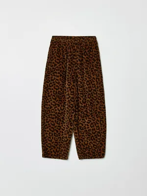 Вельветовые брюки SELA с леопардовым принтом, арт. 37862