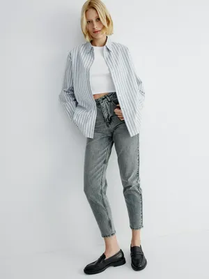 Джинсы Sela 404 МОМ с высокой посадкой, арт. 37865