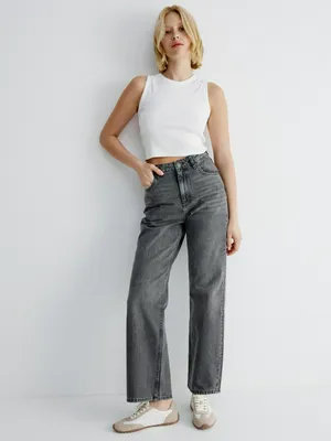 Широкие джинсы Sela с высокой посадкой, арт. 37866