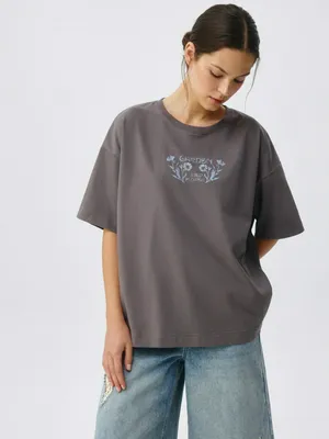 Футболка оверсайз Sela с принтом, арт. 37870