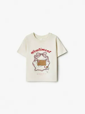 Футболка SELA для девочек с принтом, арт. 37892