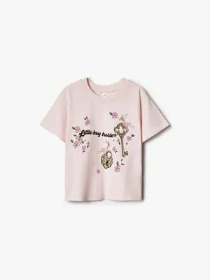 Футболка SELA для девочек с принтом, арт. 37897