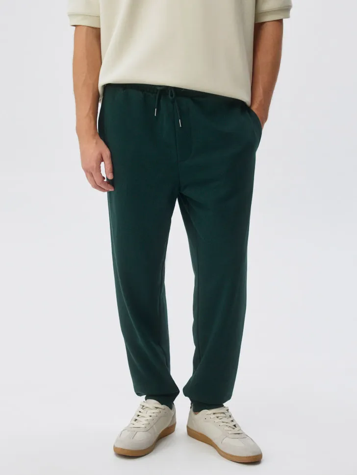 Базовые трикотажные джоггеры, зеленый, арт. 3799