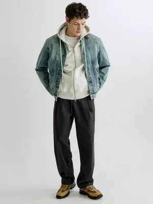 Мужские брюки SELA Relaxed fit с декоративным поясом, арт. 38026