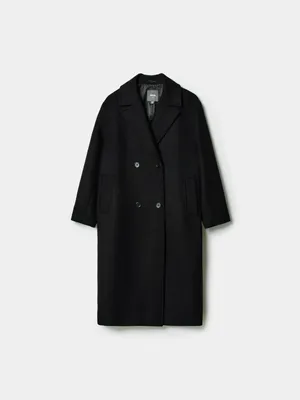 Пальто SELA двубортное миди из смесовой шерсти, арт. 38032