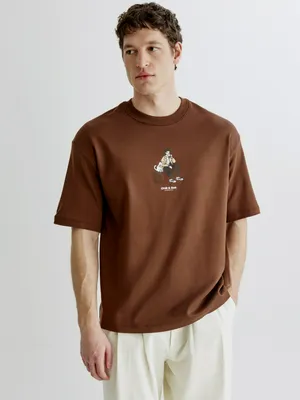 Футболка Oversize fit с принтом SELA, арт. 38044