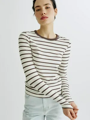 Лонгслив Sela в полоску, арт. 38047