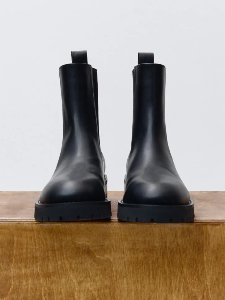 Челси из натуральной кожи, черный, арт. 3805