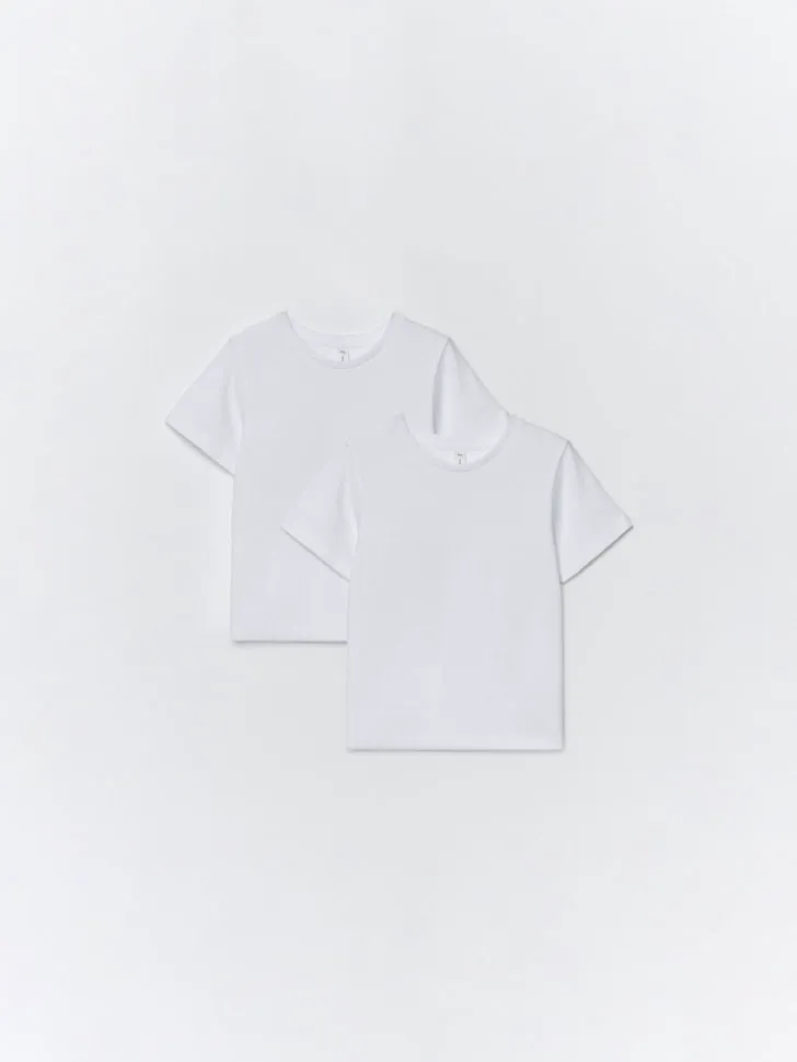 Набор из 2 базовых футболок детских, белый, арт. 3806