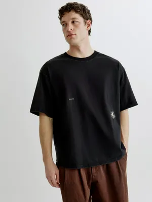 Футболка SELA Oversize с принтом и вышивкой, арт. 38060