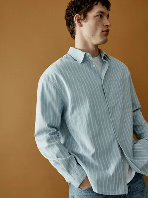 Рубашка SELA в полоску Relaxed Fit, арт. 38071